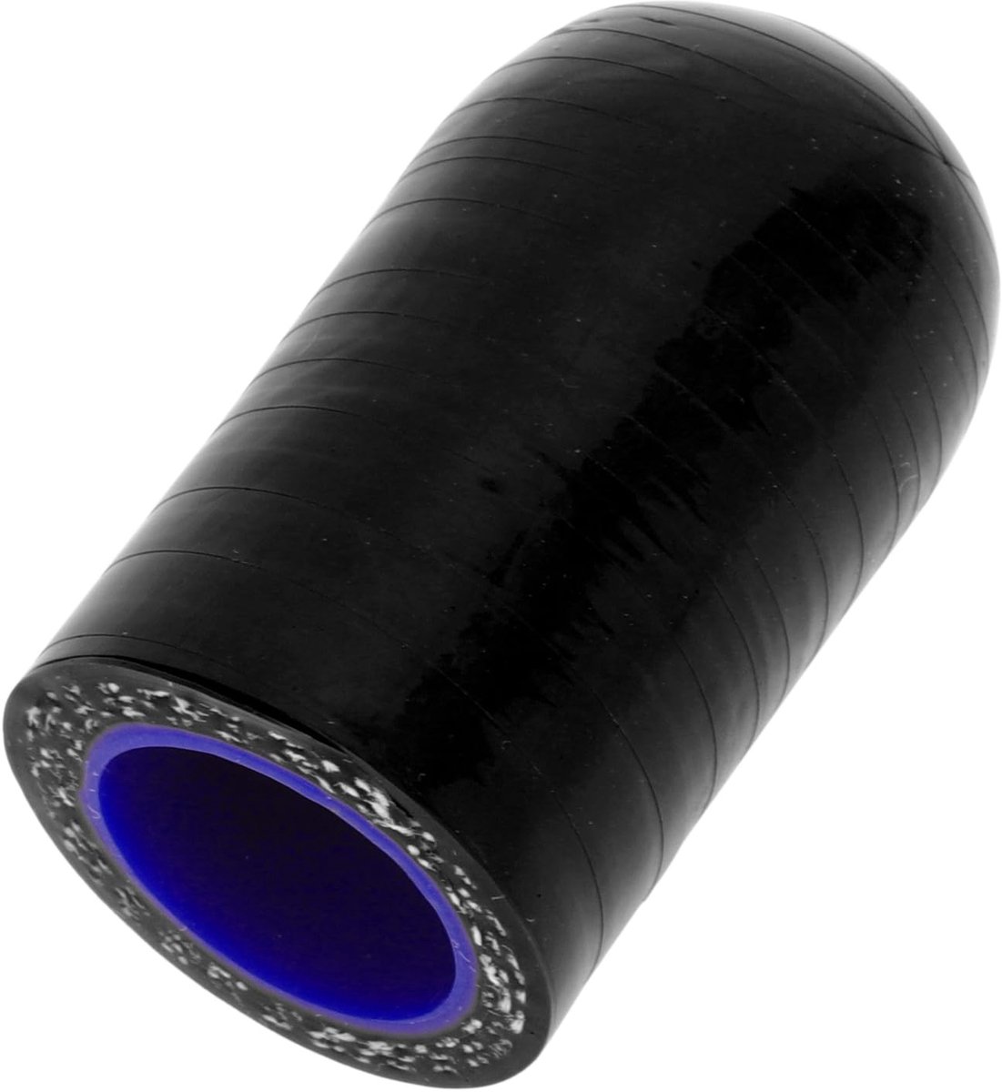 Dailygoods- Slangopzetstuk Siliconen - Zwart/Blauw - 30 mm Lengte - 16 mm Binnendiameter - Hoge Temperatuur Weerstand - Meerlaags Geweven Stof - Slangmondstuk