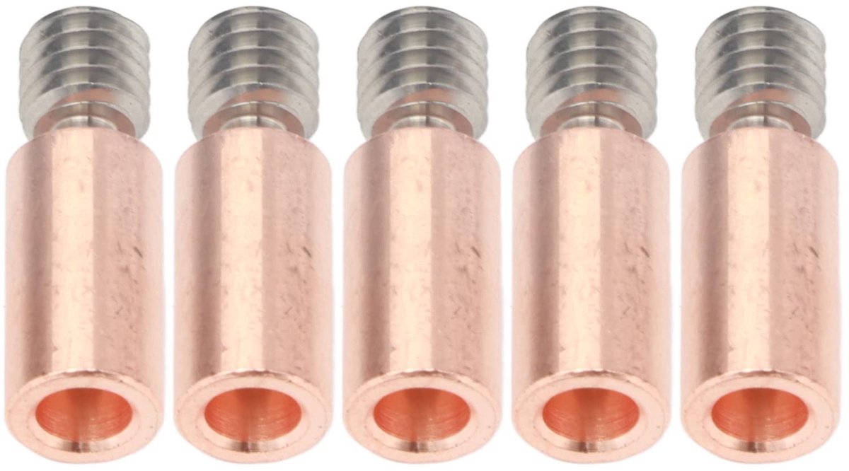 Dailygoods- Heatbreak Bimetaal 5PCS - Hoge Temperatuur Bestendig - 3D Printer Vervanging - Goede Warmte-Isolatie - Ti Legering/Koper - Redelijke Structuur - Warmteonderbreking