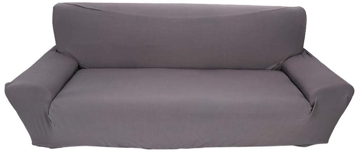 Dailygoods- Bankhoes Volledige Stretch - 3 Zitsbank - Elastische Stof - Zachte Sofabeschermer - 7 Effen Kleuren - 92% Polyester/8% Spandex - Sofa Cover