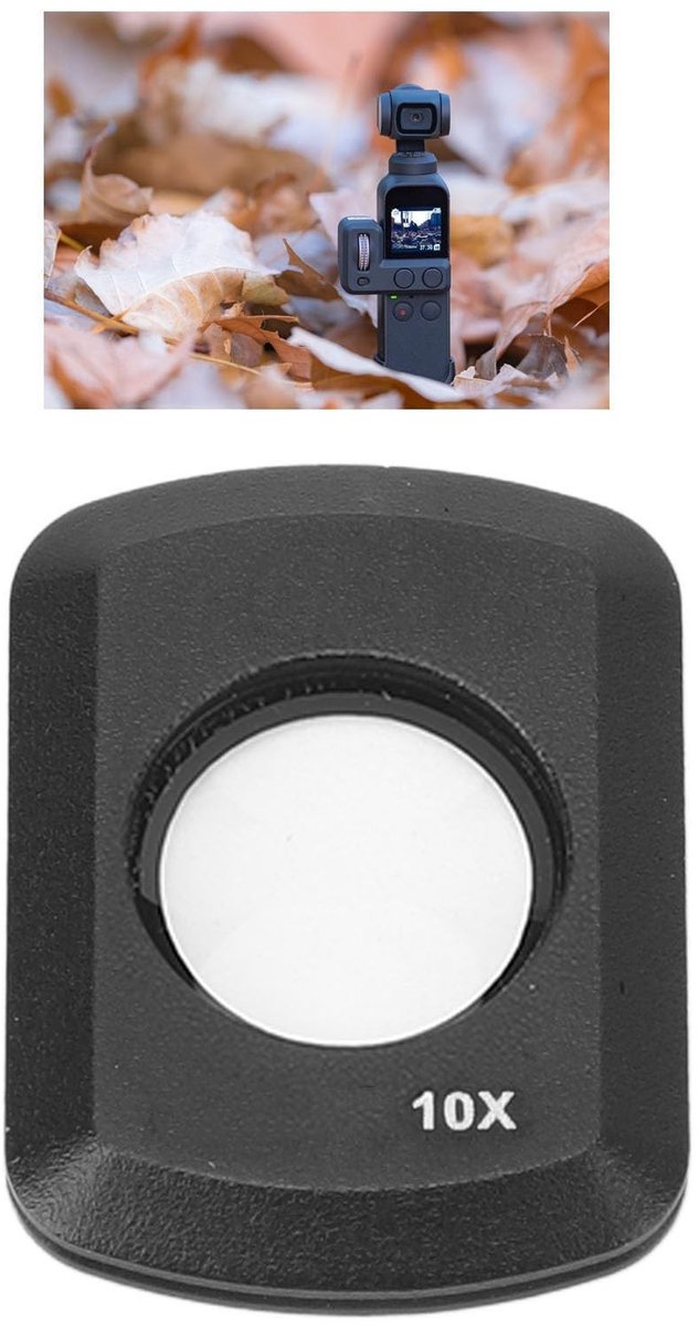 Dailygoods- Macrolens Magnetisch - Optisch Glas - 10x Vergroting - Scherpstelafstand 2-2,5 Cm - Aluminium - Ultradun en Lichtgewicht - Close-up Lens
