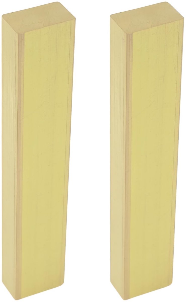 Dailygoods - 2 Stuks Elektrische Bas Messing Moer Blank 56x6x10mm