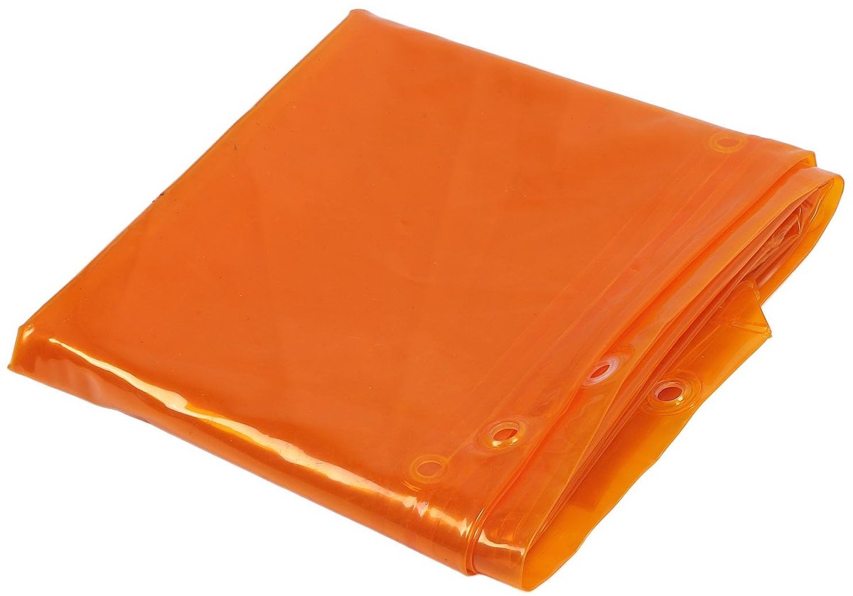 Dailygoods- Lassen Gordijn Gemaakt van Polyethyleen - Vlamvertragend - Doorvoertules - Beschermend Scherm - 1,74 x 2,34 m - Groot Beschermingsgebied - Lasgordijn