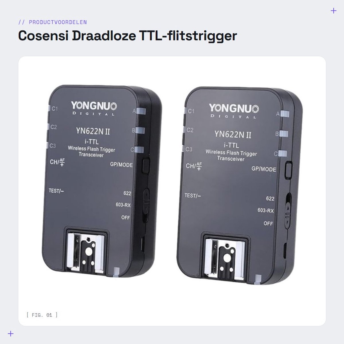 Dailygoods - Draadloze TTL-flitstrigger - Ondersteuning - Voor Nikon-camera's - Inclusief WINGONEER-diffuser - Geschikt voor D7000 series - Perfec...