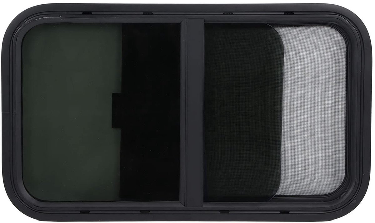 Dailygoods- Schuifraam Vervangingsraam - Gehard Glas - Insectenhor - Luchtdicht - Lichtgewicht Frame - Privacybescherming - Raam