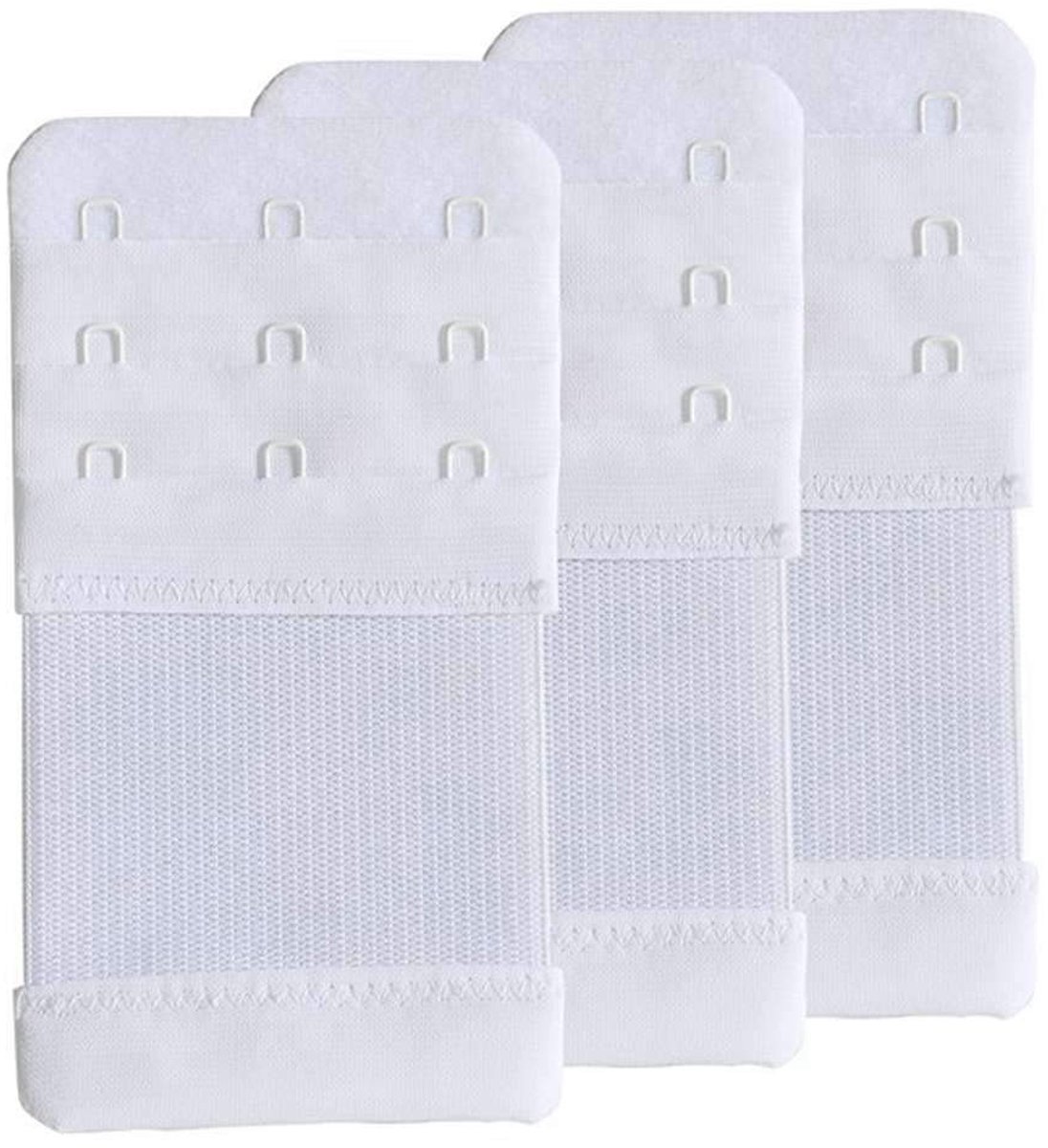 Dailygoods - Dames beha Extenders - Beha verlengband - Elastisch nylon - 3 haak - Verhoog je comfort - Geschikt voor elke beha - Zwart