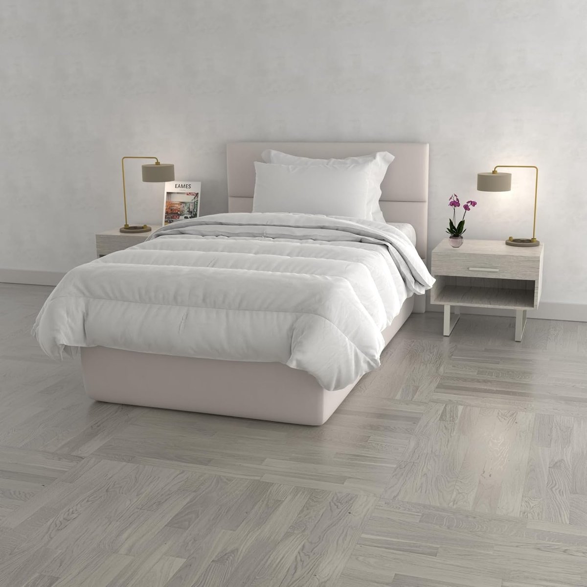 Dekbed 4 seizoenen - Dekbed voor het jaar - Comfortabel slapen - Verstelbare warmte - 200 x 200 cm - Wit