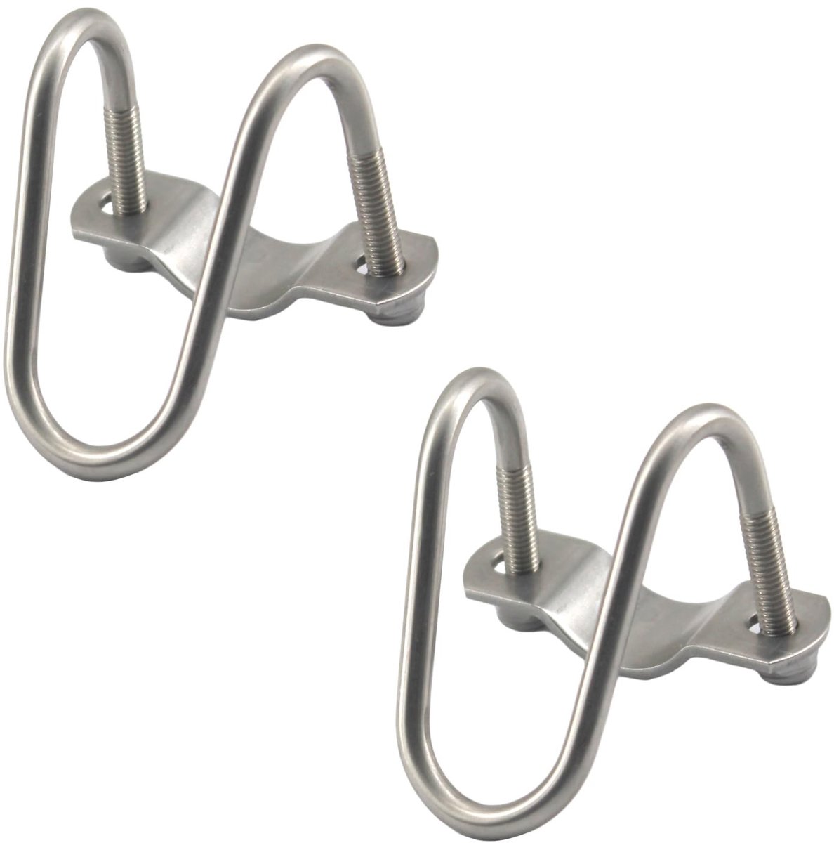 Dailygoods- Pijpclip U-vormig - Roestvrij Staal - 2 Stuks - Eenvoudig te Installeren - Geschikt voor Binnen/Buiten - Corrosiewerend - Pijpbeugel