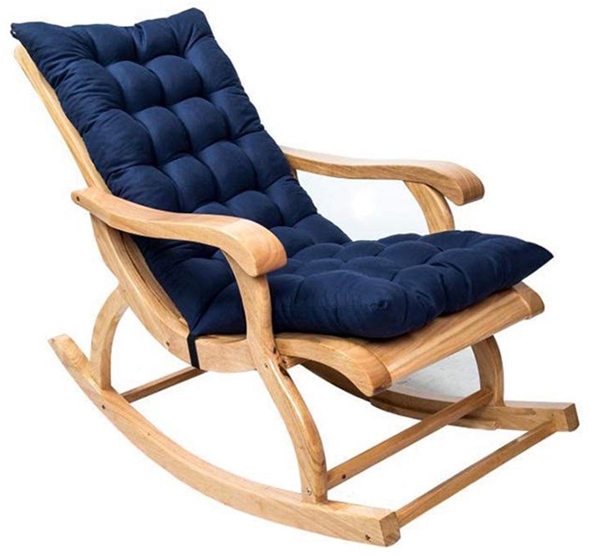 Dailygoods- Schommelstoelkussen 120x50x12 cm - Gewatteerd Kussen - Antislip - Polyestervezel - Zacht en Comfortabel - Hoogwaardig Vulling - Tuinkussen