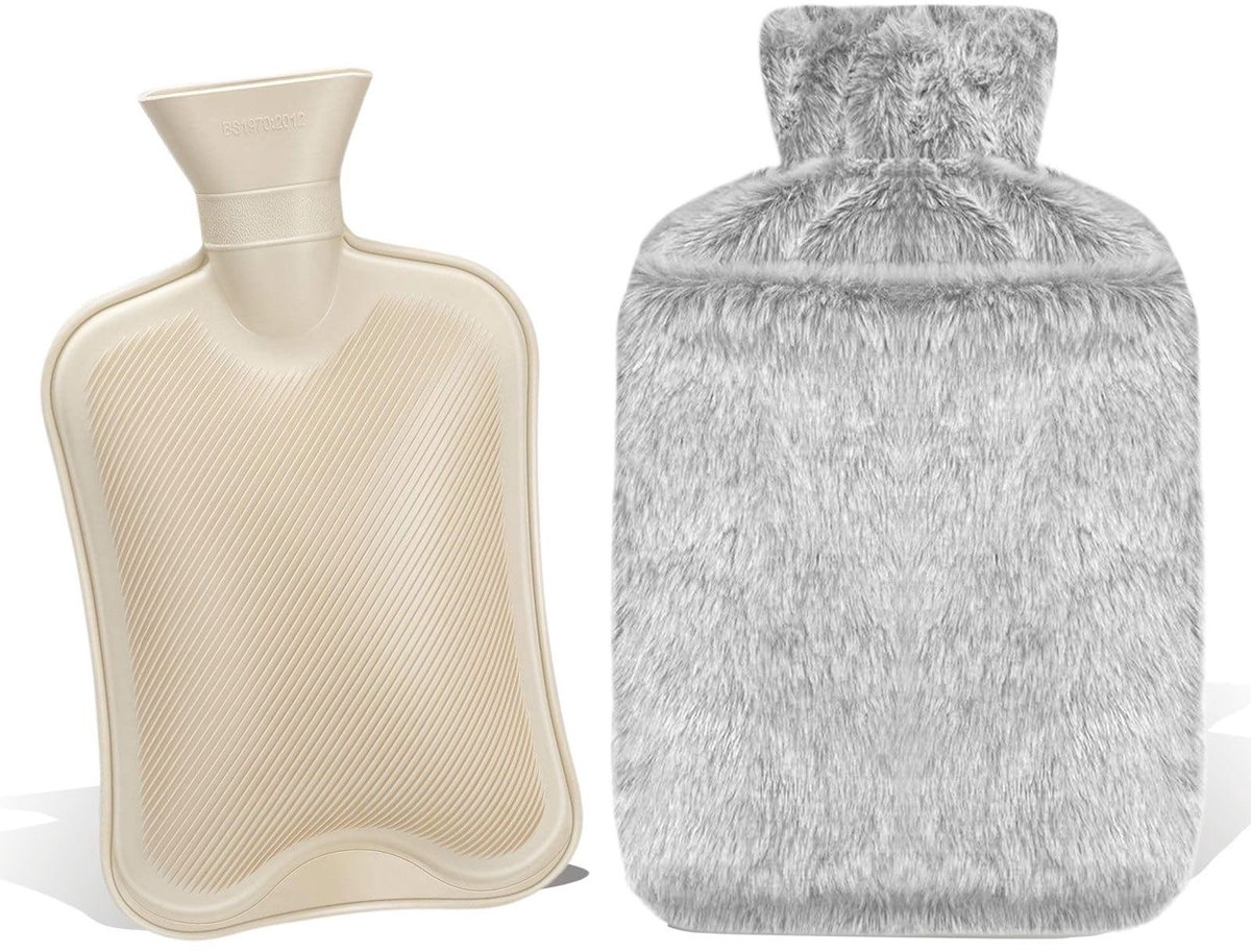 Dailygoods- Warmwaterkruik 2L Lekvrij - Afneembaar - Zachte Hoes