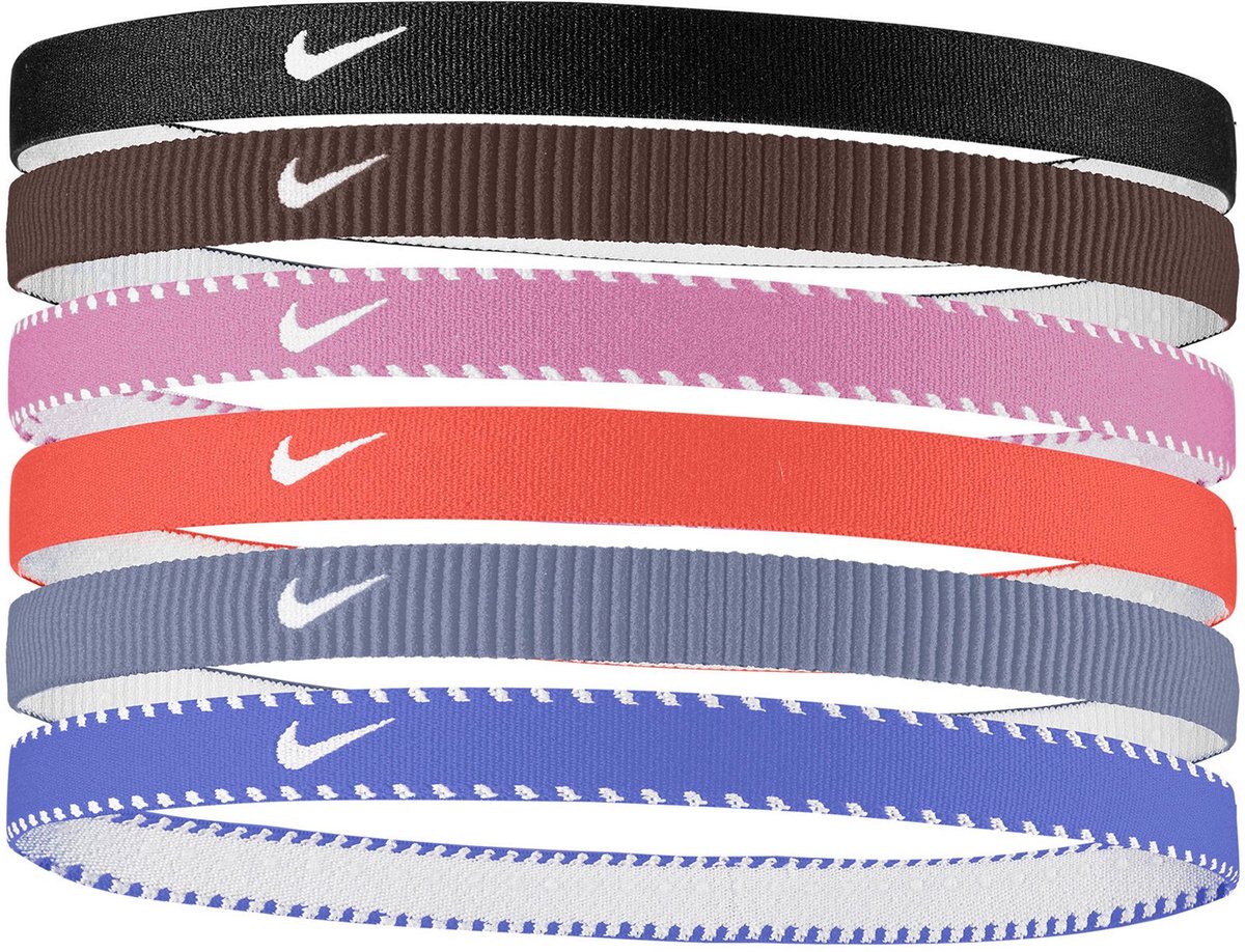 Nike Flex Classic Hoofdbanden 6-pack N1011927052os Kleur 1SIZE Zwart