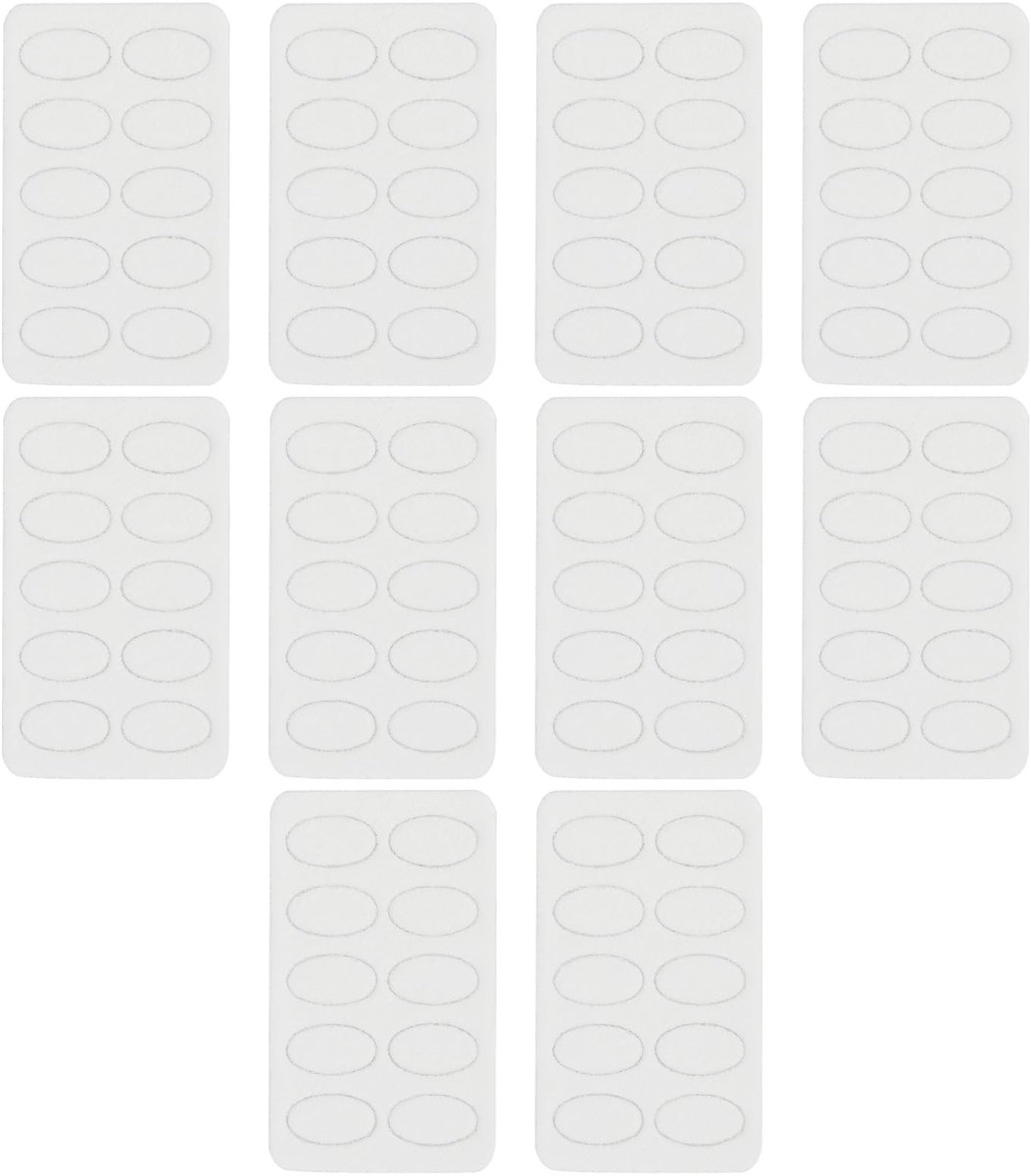 Dailygoods- Nagelriemduwer - 100 Stuks Schuurpapier Set - Zelfklevend Fijn Schuurpapier - Ovaal 100 Grit - Hygiënisch en Eenvoudig Vervangen - Voor Manicure/Pedicure