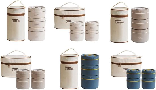 Rvs Lunchbox - Bento Box Voedselcontainer - Lunch Warm Houden - Dubbele Laag Isolatie — afbeelding 5