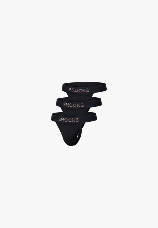 SNOCKS Pride Edition Tanga Heren – Biologisch Katoen – Pride Tailleband – Comfortabel & Ademend Ondergoed – Zachte Pasvorm – 3 Stuks