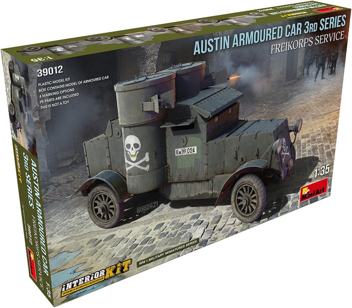 Model Bouwpakket - Militaire Voertuigen - Hobby Modelbouw - Gedetailleerd Interieur - Schaal 1:35 - Ongeverfd