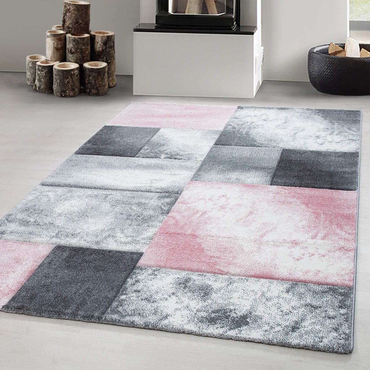 Laagpolig Vloerkleed - Vloerbedekking Loper - Woonkamer Aankleden - 3D Contour Snee - 80 x