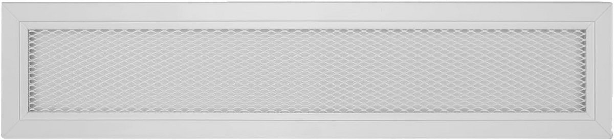 Ventilatie Grille - Lucht Rooster - Zorgt Ventilatie - Hittebestendig 200°C - 60x9cm - Wit RAL9016