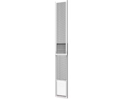 Huisdier Deurpaneel - Schuifdeur Luik - Toegang Huisdier - Gereedschapsloze Installatie - Tot 214 cm Hoog - Wit