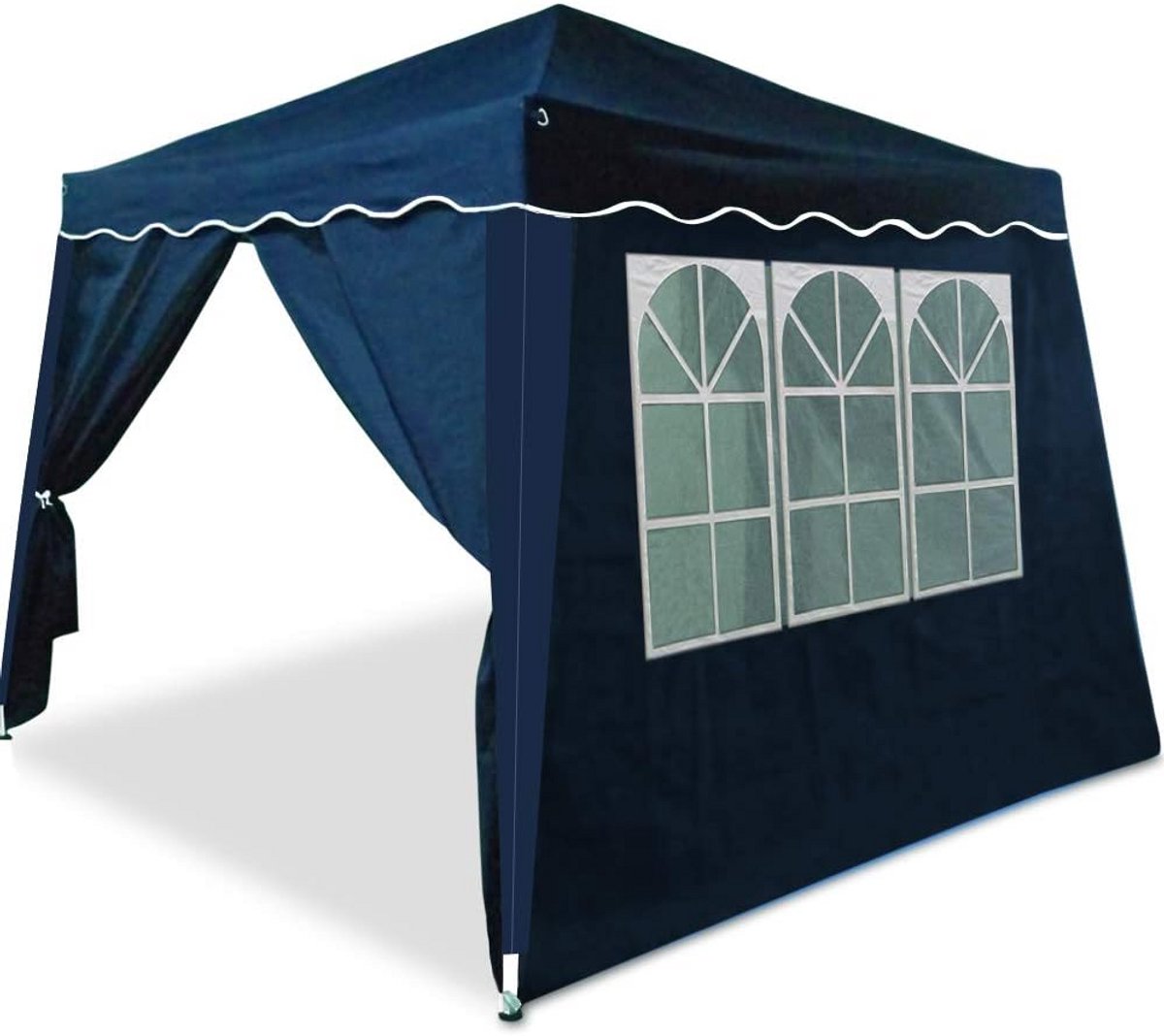 Partytent Vouwbaar - Feesttent Tuin - Buitenfeest Organiseren - Waterdicht UV 50+ - 3 x 3 meter - Blauw
