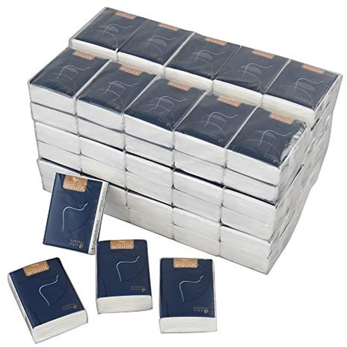 Zakdoekjes - Mini tissues - Onderweg gebruiken - Zacht en soepel - 150 pakjes - Wit