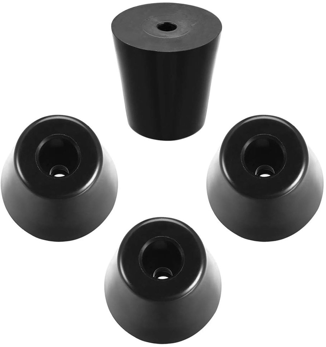 Dailygoods- Meubelvoetjes 4 Stuks - Antislip Rubber - D40mm x H40mm - Beschermende Onderleggers - Duurzaam en Schokbestendig - Eenvoudige Installatie - Meubelbeschermers