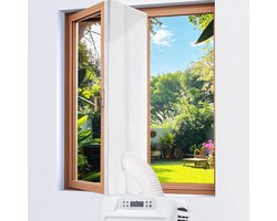 ZMR® Raamafdichting Airco - Raamafdichting Mobiele Airco - Raamafdichting Airco Universeel - Wit - 27cm x 22cm x 5cm