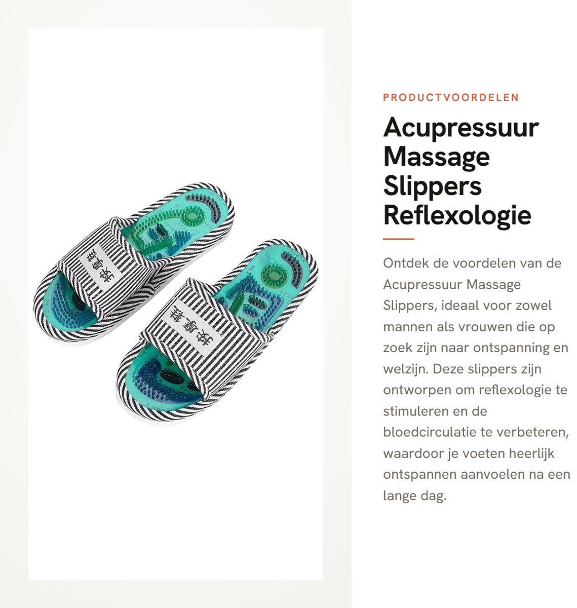 Dailygoods- Acupressuur Slippers - Reflexologie Slippers - Massage Slippers Dames/Heren - Magnetische Therapie - Voet Massager - Antislip Ondergrond - Massageslippers