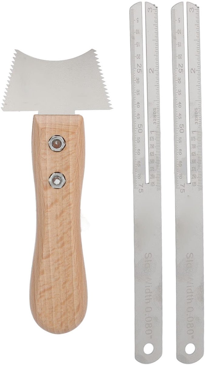 Dailygoods- Gitaartoolset Ergonomisch Ontwerp - Toetsenbordbescherming - Fret Reparatie - DIY Gereedschap - Inclusief Zaagblad - Metaal/Hout - Gitaarreparatieset