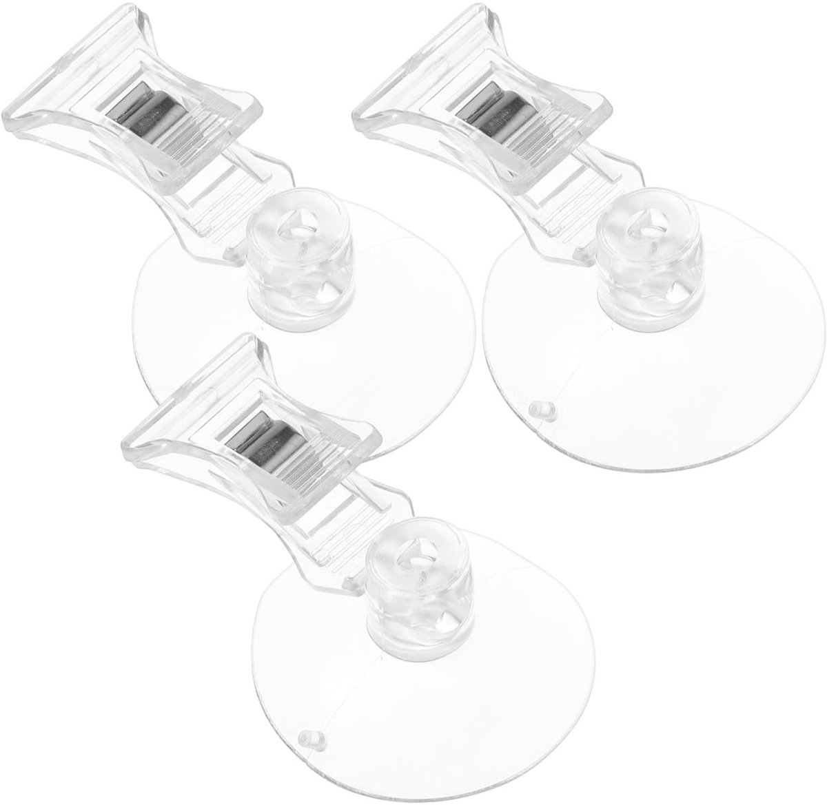 Dailygoods- Zeewierclip - 3 Stuks - Zeewier Zuignap Clips - Voedingsclip Aquarium - Voedinghouder - Kunststof - 8 x 5 x 3 cm