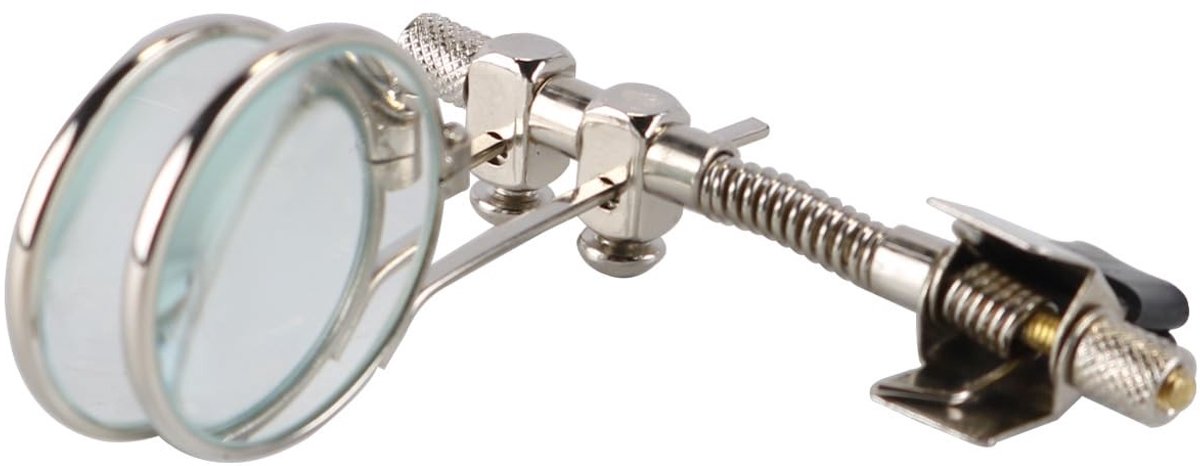 Dailygoods- Vergrootglas 5x/10x - Clip-on met rubberen bescherming - Dubbel vergrotingssysteem - Voor horlogemakers/juweliers - Nauwkeurige resultaten - Loep