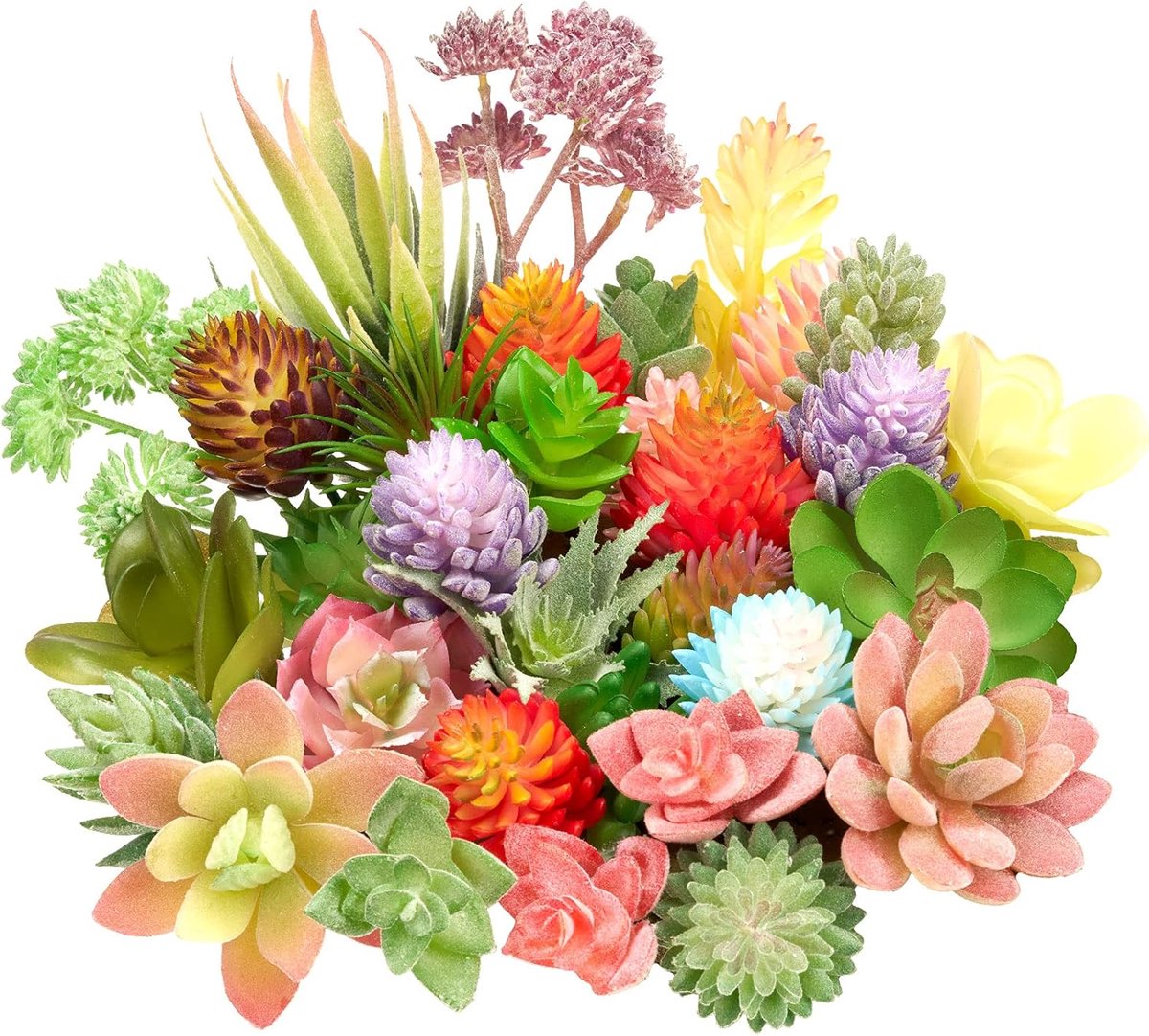 32 Stuks Mini Kunstmatige Vetplanten Set - Realistische Faux Cactussen voor Decoratie