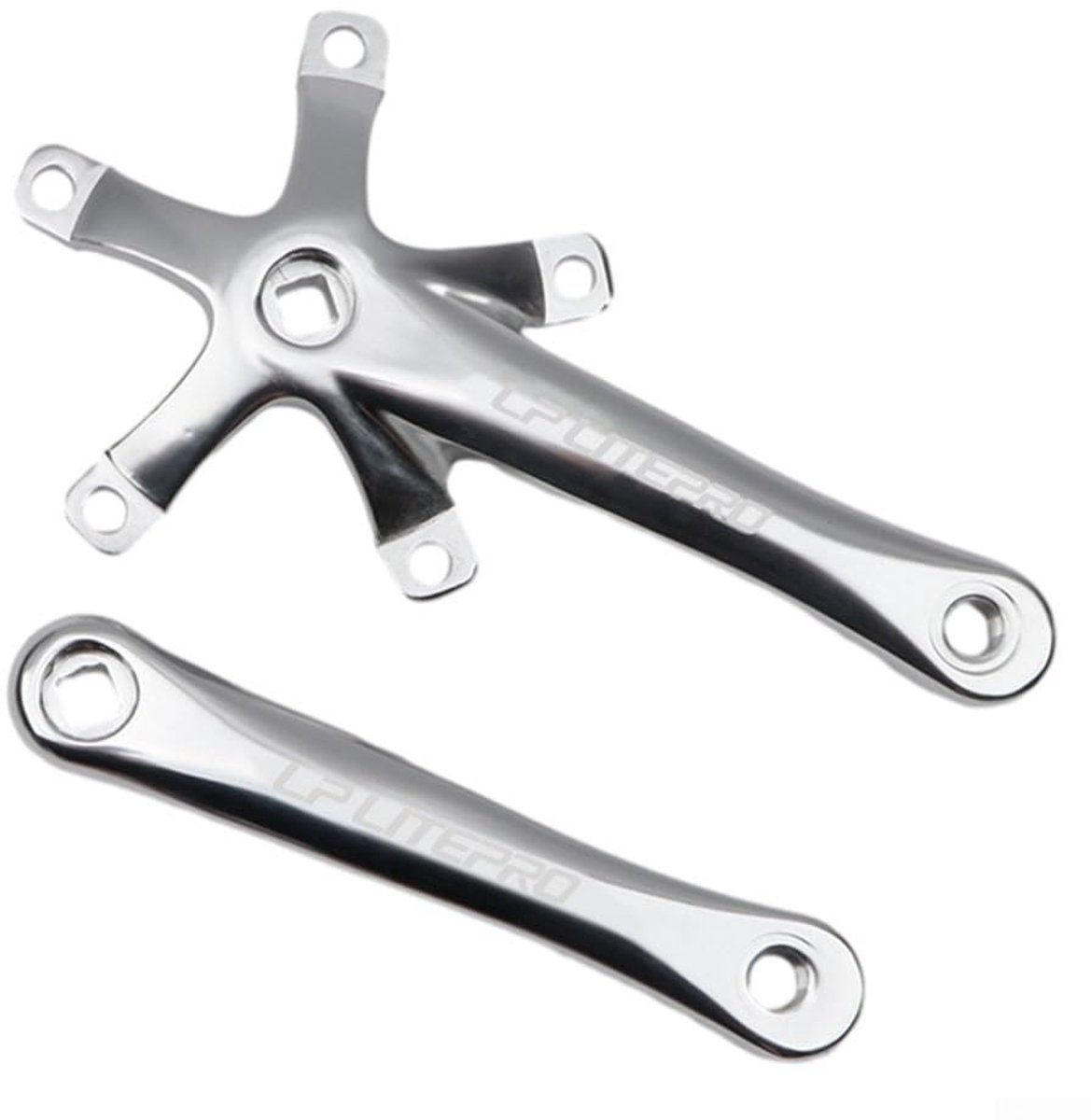 Dailygoods- Crankstel Lichtgewicht 170mm - Kettingblad 50-58t - CNC Gefreesd AL6061 Aluminium - Compatibel met 9/10/11spd - Duurzaam - Geschikt voor Racefietsen/Ebikes - Fiets Crank