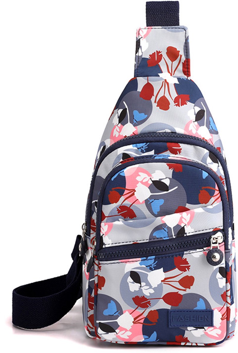 COOAU - Kleine schouder/crossbodytas - 5 opbergvakken en kabelopening - Schoudertas, crossbodytas, heuptas, crossbody - Dames & Heren - Gingkoblad
