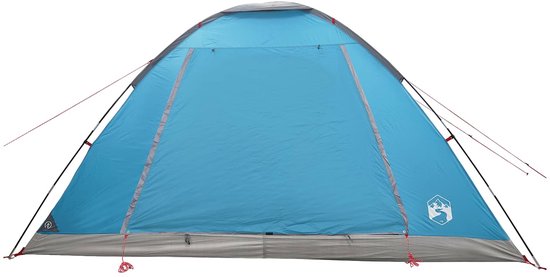 vidaXL - Kamperen - tent - met - dak - Blauw - 6-persoons - Polyester - en - Staal van Vidaxl — afbeelding 3
