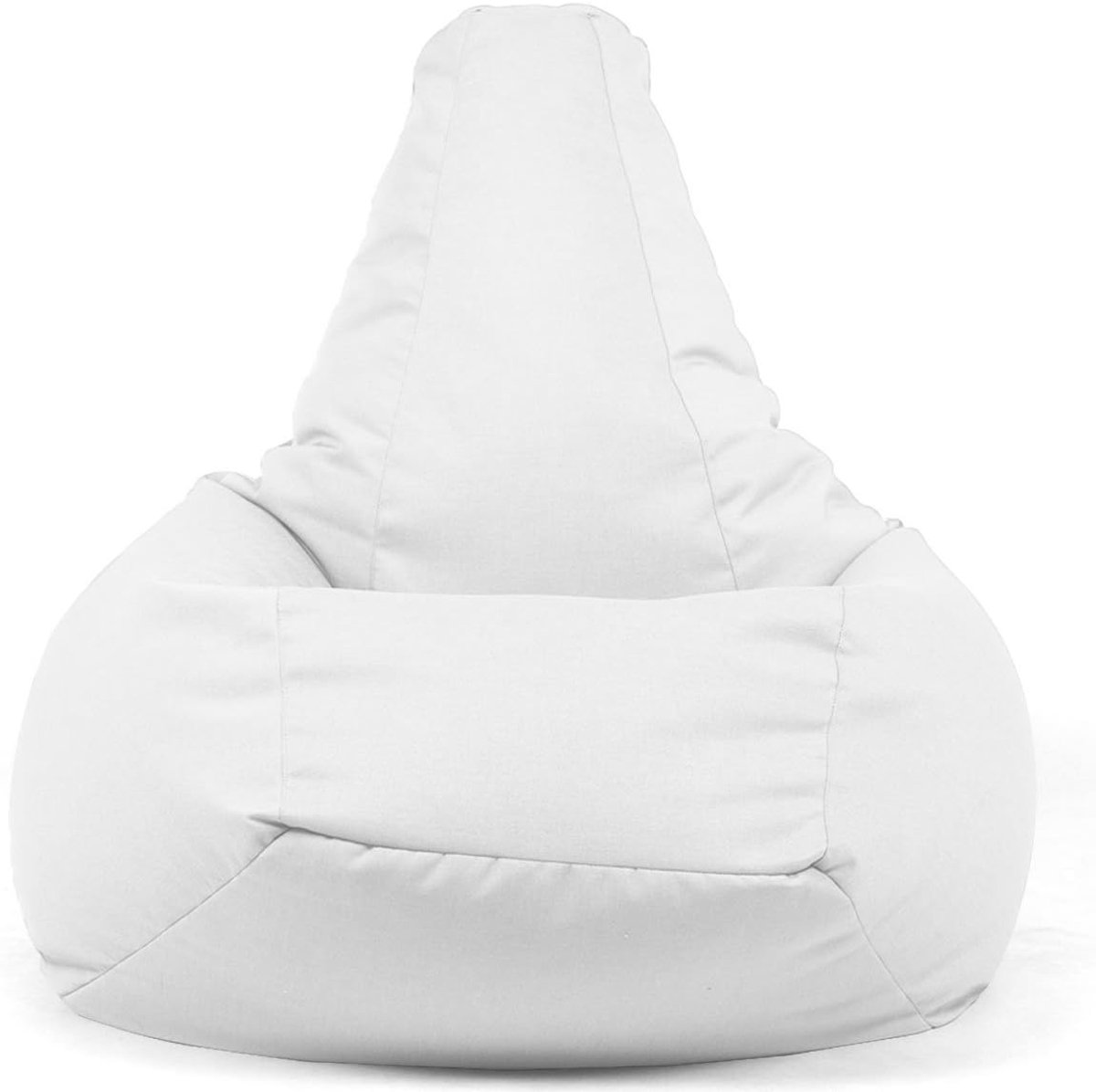 XL Beanbag - Zitzak Zonder Rugleuning - Buiten Ontspannen - Afneembare Hoes - 90 x 110 cm - Wit