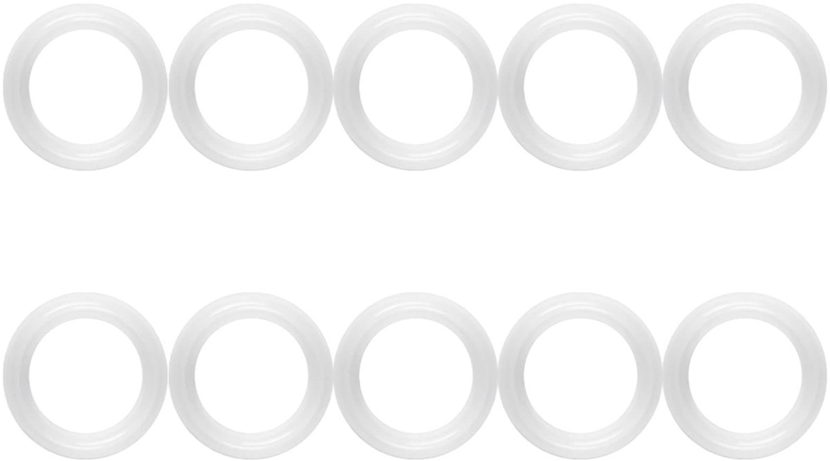 Dailygoods- Tri Clamp 1.5 - 10 Stuks - Siliconen Dichting - Voedselveilig - Eenvoudige Installatie - Geschikt voor Roestvrij Staal - Silicone Gasket