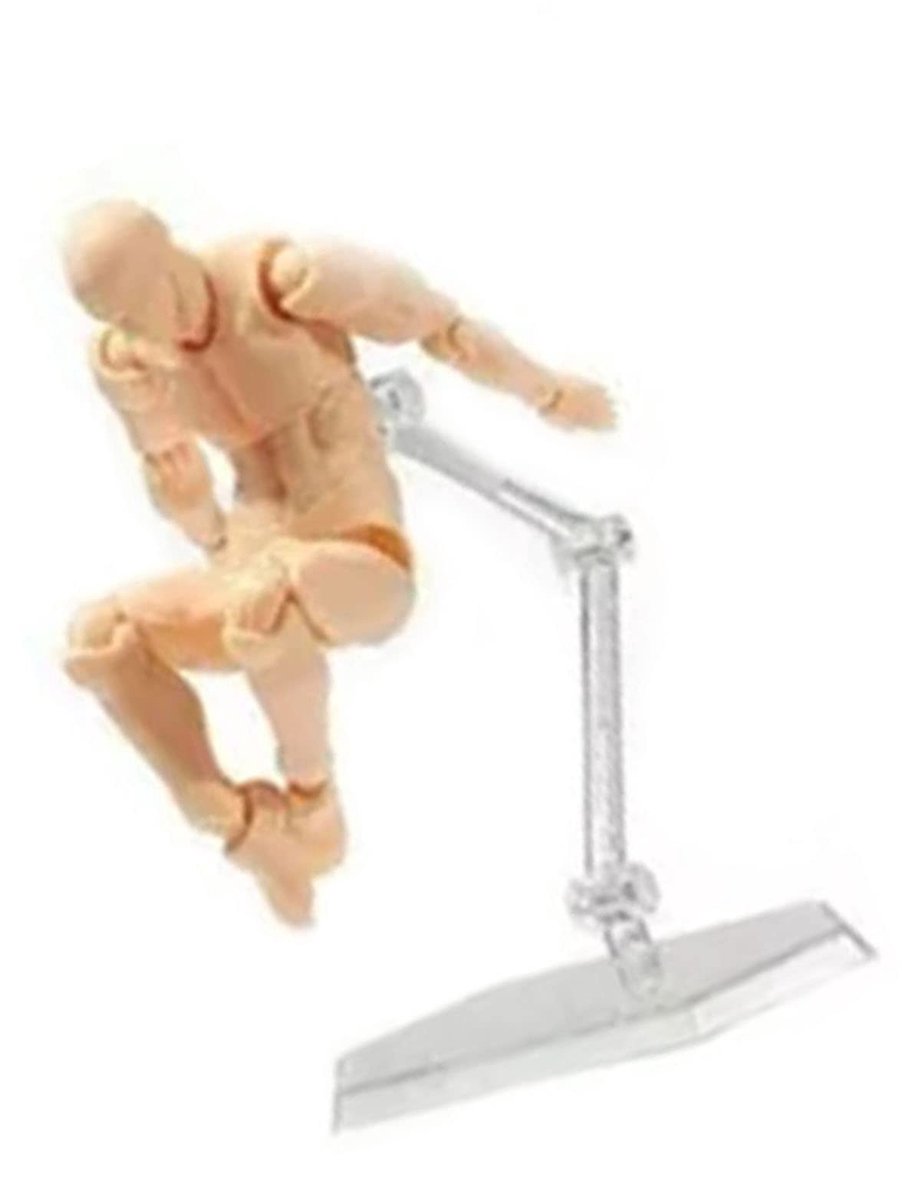Dailygoods- Poseerbare Mannequin - Actiefiguur Lichaam - Aanpasbare Poses - Tekenmodel voor Schetsen - Duurzaam PVC - Geschikt voor Fotografie