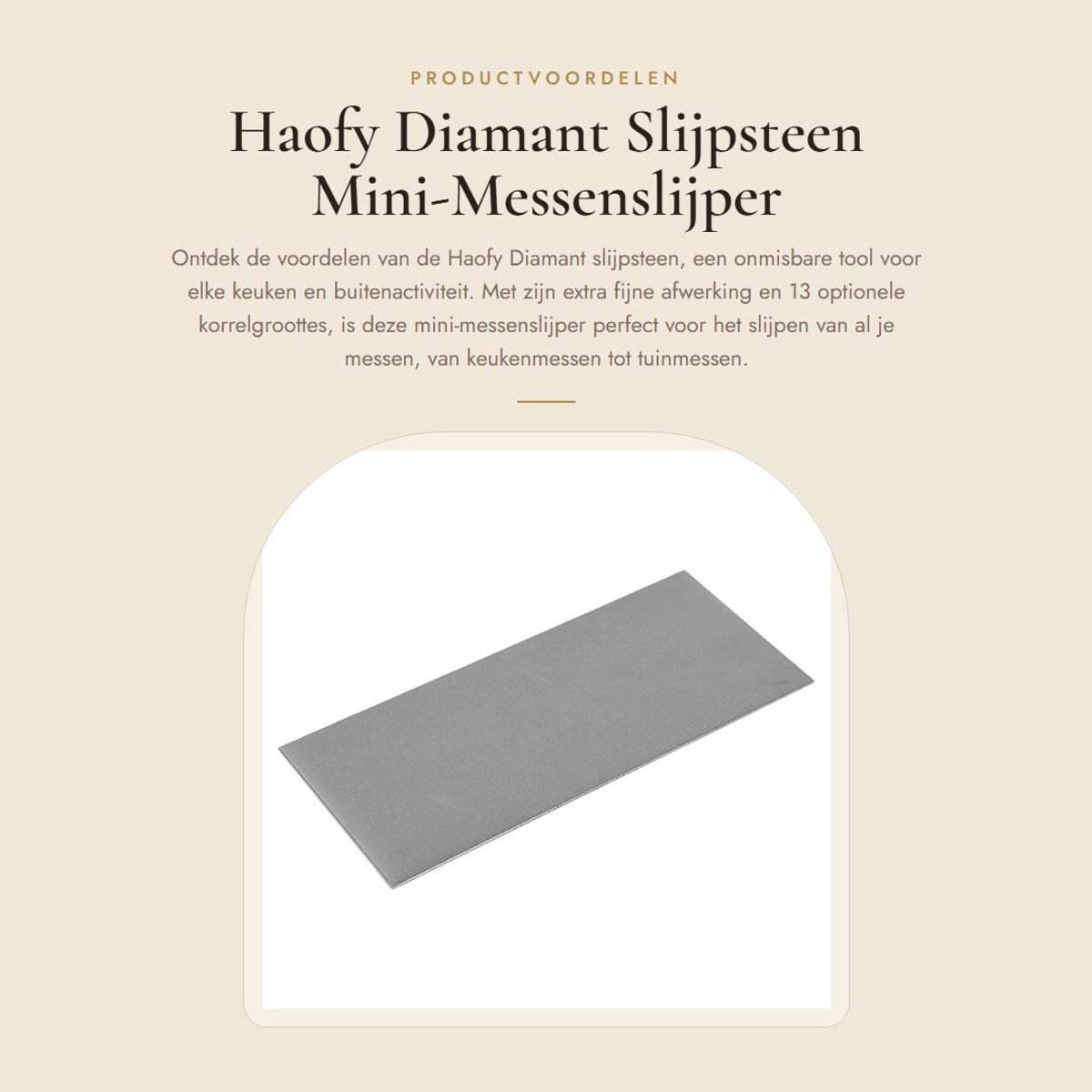Dailygoods- Slijpsteen - Duurzaam diamantmateriaal - Mini-messenslijper - 13 korrelgroottes - Efficiënt - Gemakkelijk mee te nemen - Slijpmiddel