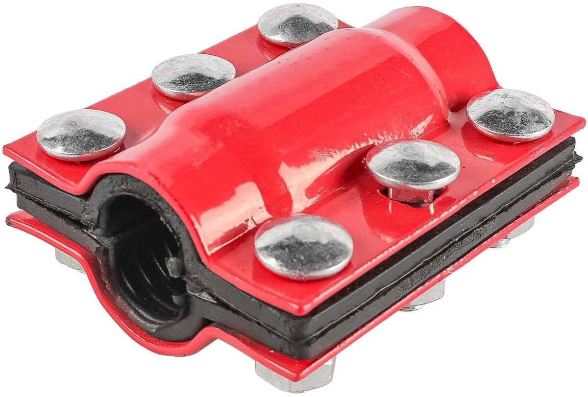 Dailygoods- Klem voor waterleidingen - Robuuste stalen klem - Snelle installatie - Geschikt voor PVC/koper/stalen buizen - Lekstopper - Buitendiameter 20 mm - Leidingslang