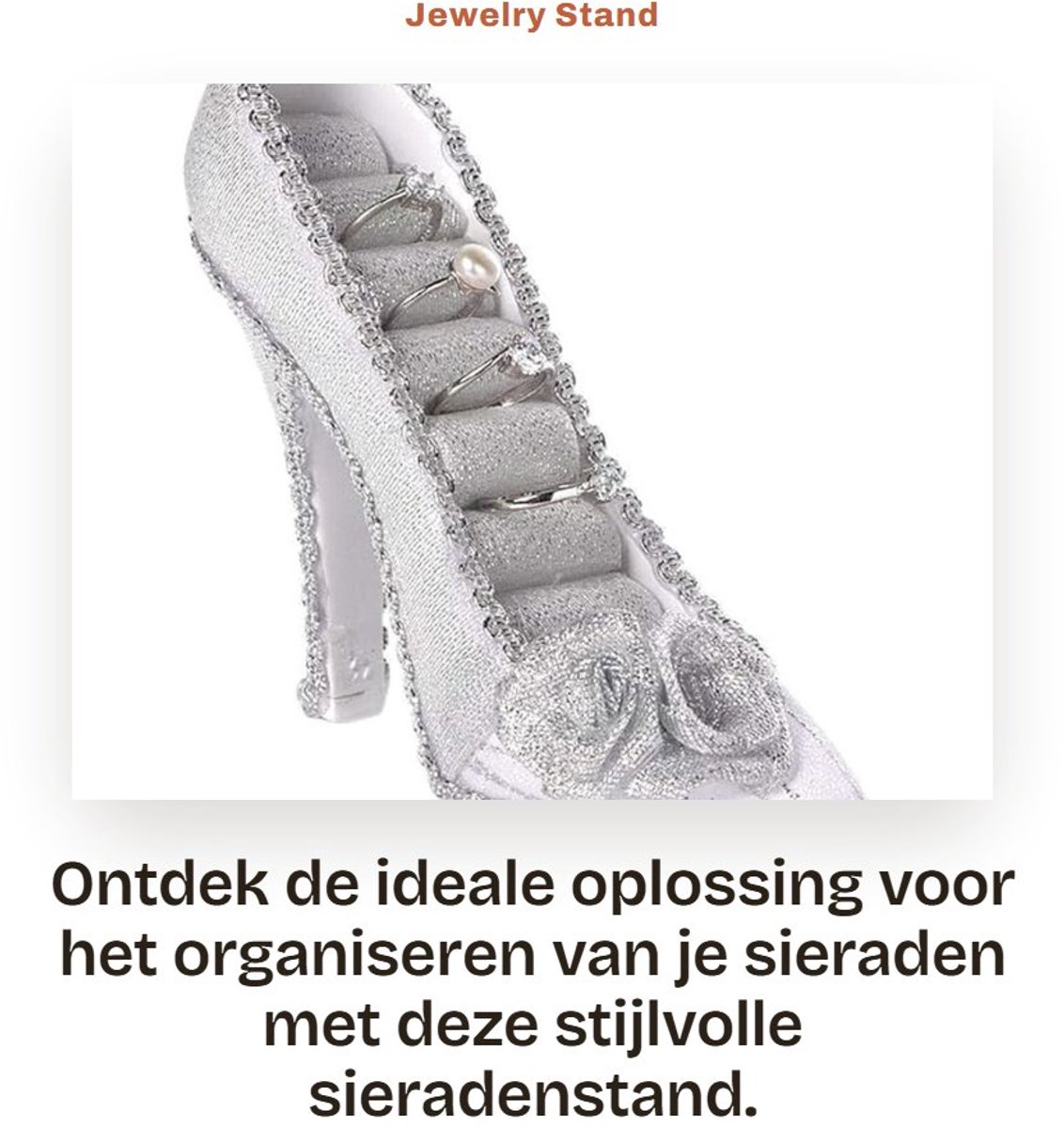 Dailygoods- Sieradenstandaard Lichtgewicht - Sieradenhouder voor Oorbellen/Kettingen/Armbanden - Compact Ontwerp - Hoogwaardige Materialen - Duurzaam en Milieuvriendelijk