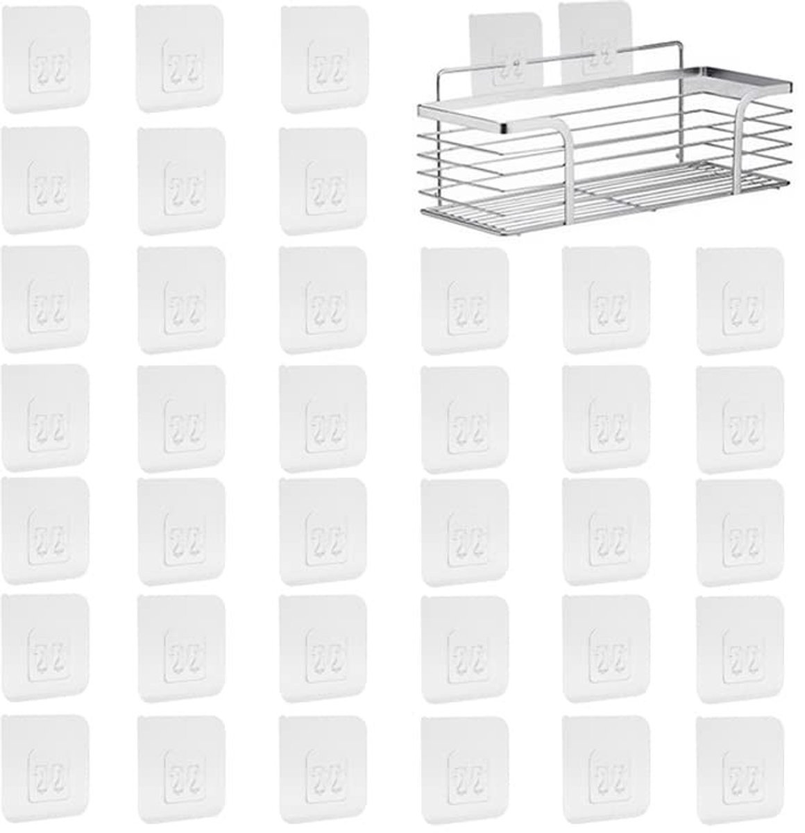 Dailygoods- Plakhaken 36 Stuks - Zelfklevend - Transparant - Extra Sterk - Multifunctionele Haken - Eenvoudige Wandinstallatie - Wandhaak