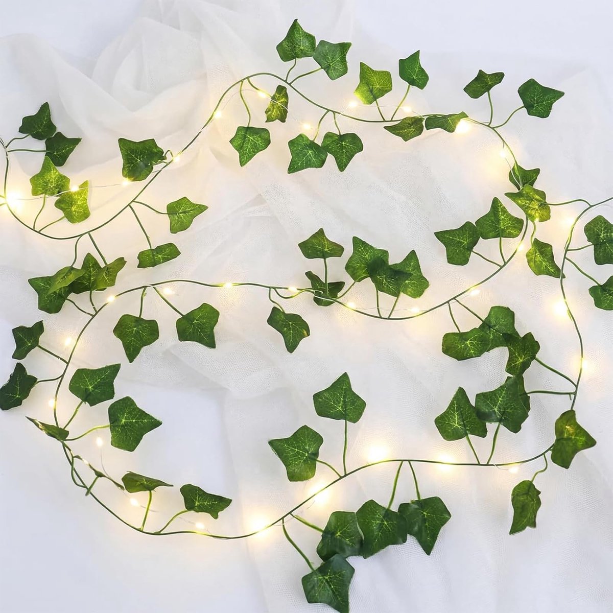 Dailygoods - Kunstklimopslinger met LED Lichtketting voor Decoratie