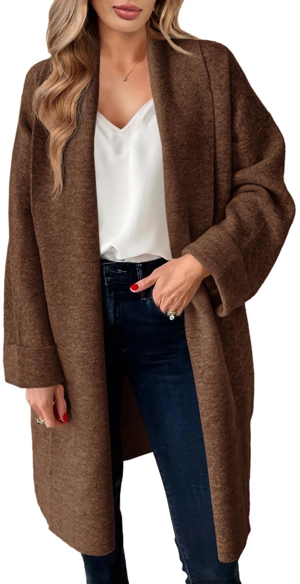 Dailygoods- Gebreid Vest - Lang - Oversized - Casual - Dames - Comfortabel - Warm in Herfst/Winter - Cardigan