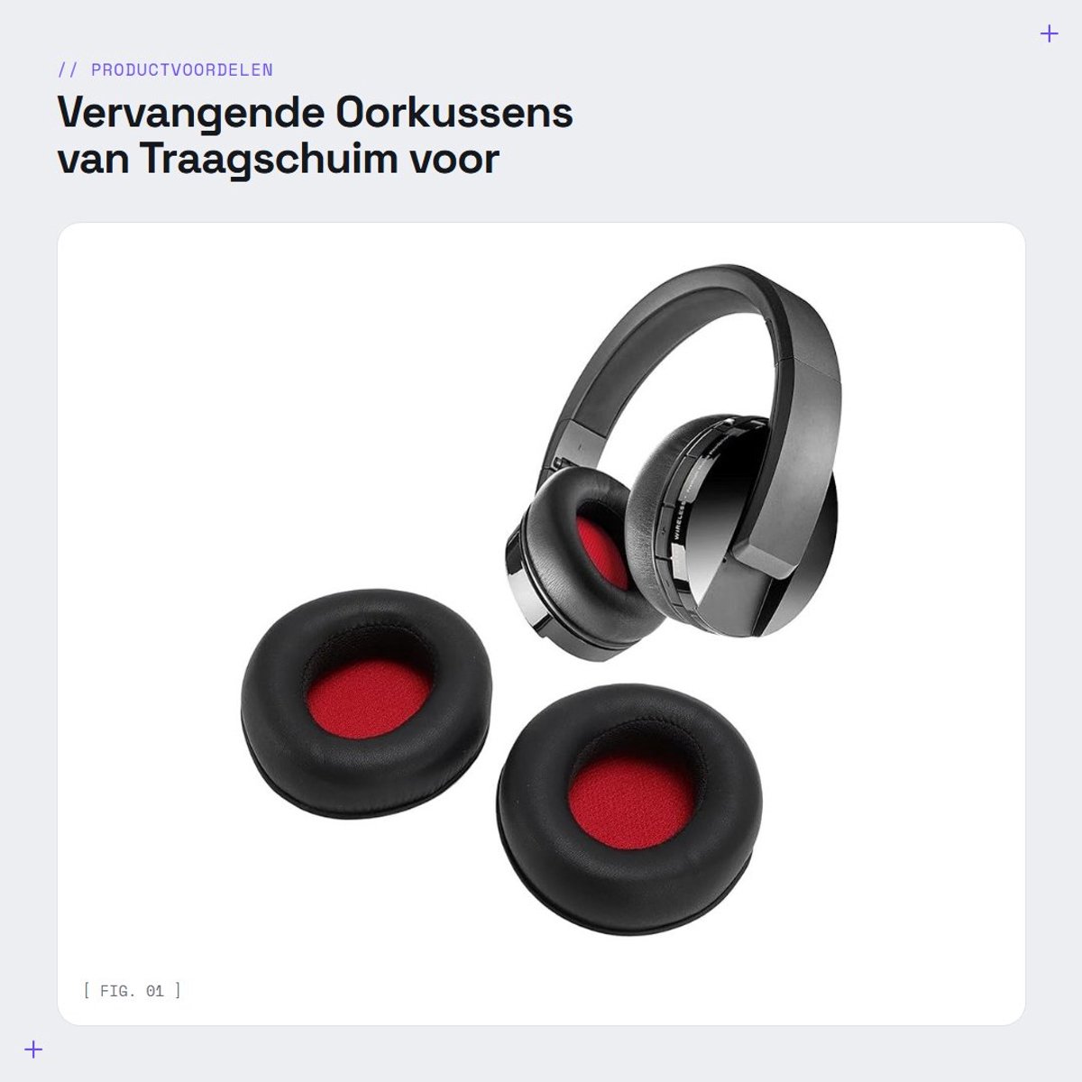 Dailygoods- Oorkussens Traagschuim - Vervangende Oorkussens - Geschikt voor Focal Listen - Hoofdtelefoon Pads - Verbeterde Geluidskwaliteit - Eenvoudige Installatie - Hoofdtelefoonpads