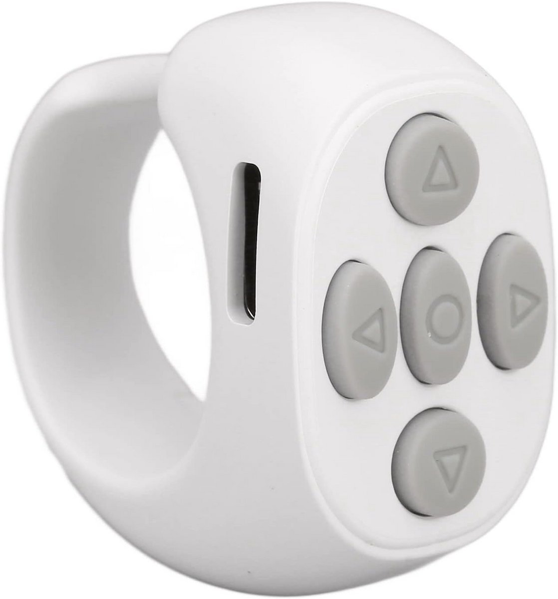 Bluetooth Afstandsbediening - Pagina Turner - Video's Bekijken - Ring Ontwerp - 32x31x18mm - Wit