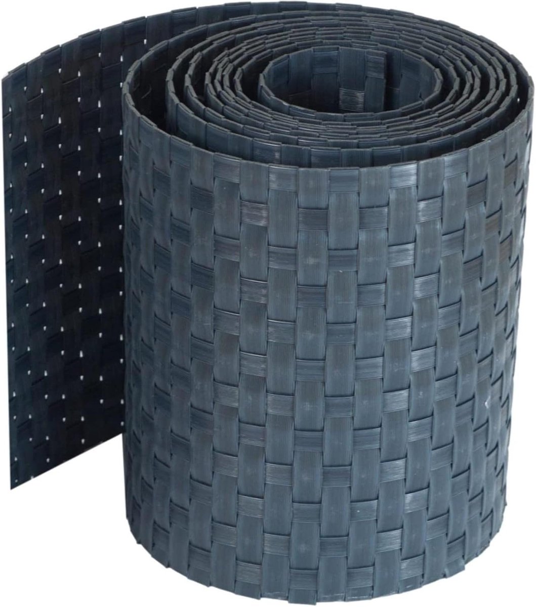 Privacy Strips - Hek Decoratie - Meer Privacy - Weerbestendig Materiaal - 255cm x 19cm - Antraciet