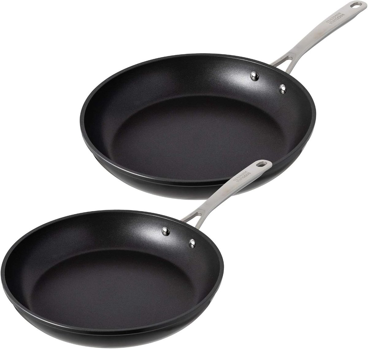 Set Koekenpannen 20 cm en 24 cm - Aluminium met Titanium Anti-Aanbaklaag