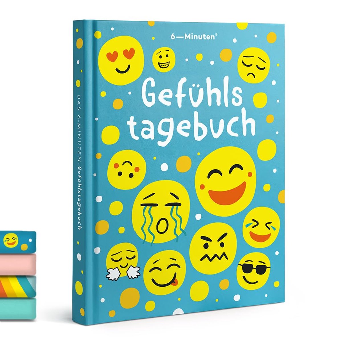 Emotie Dagboek Kinderen - Gevoelens Verwerken - Zelfbewustzijn Ontwikkelen - Dagelijkse Reflectie - 6 Minuten - Multicolor