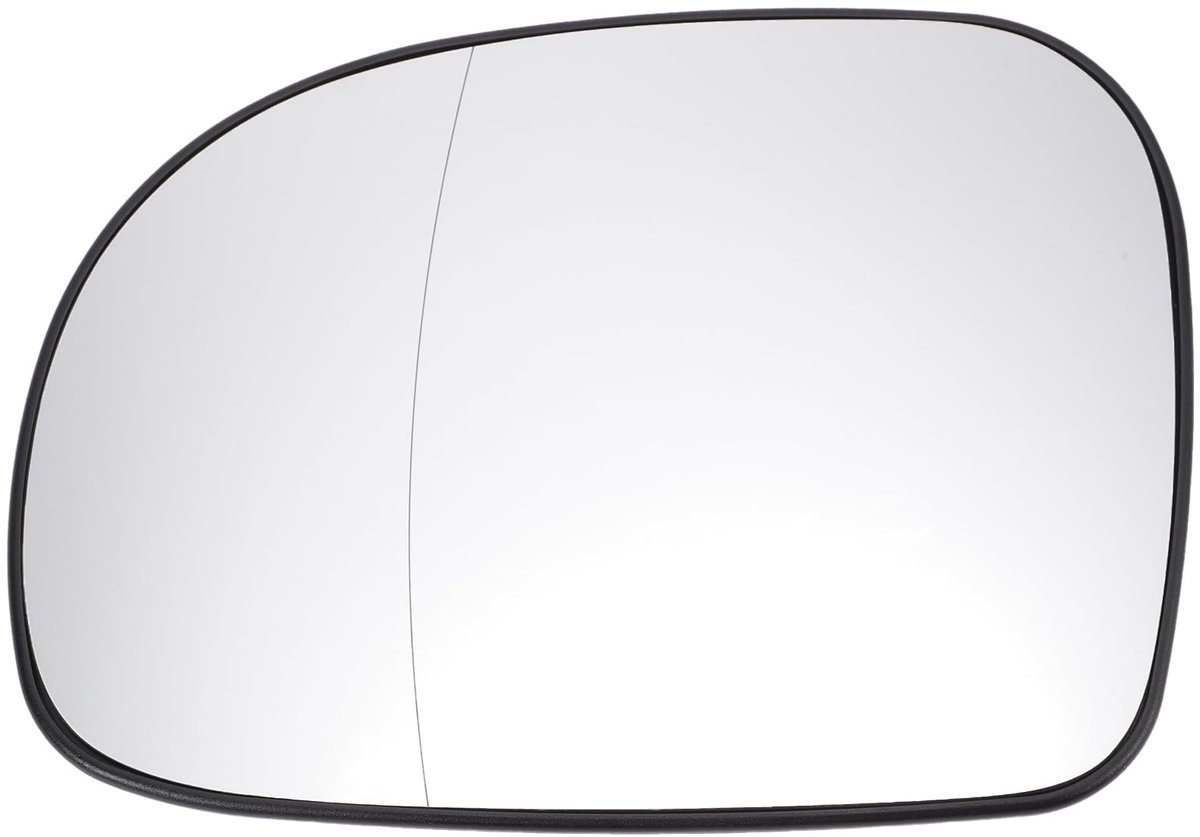 Dailygoods - Auto Buitenspiegel Links - Zijspiegel Glas Vervanging - Verwarmd - Wit Glas - Asferisch - Geschikt voor Mercedes Viano 2003-2010
