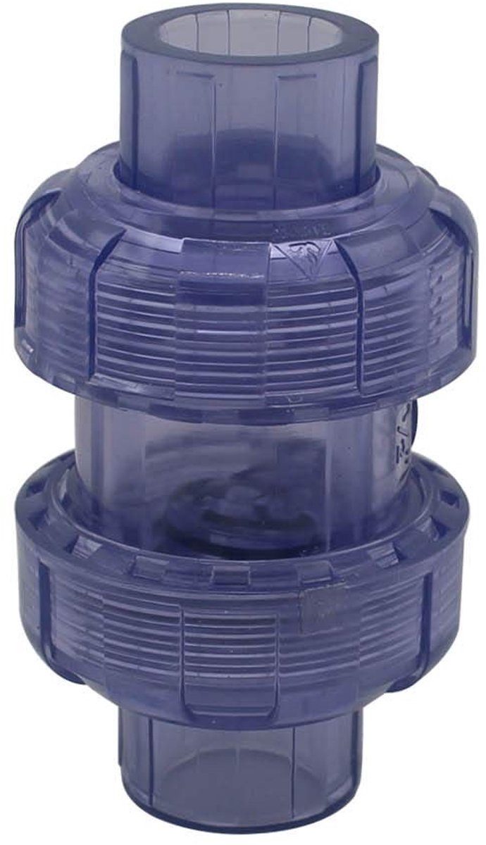 Dailygoods - Check valve - PVC fitting - interne diameter 40mm - voor afvoer - geschikt voor aquarium en zwembad - duurzame constructie