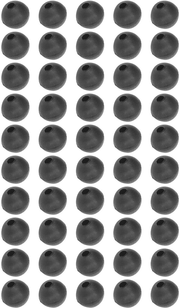 Dailygoods- Karper Beads 50 Stuks - Zachte Silicone Beads - Diameter 6mm - Antislip Vis Accessoires - Schokbestendig - Lichtgewicht - Visaccessoires